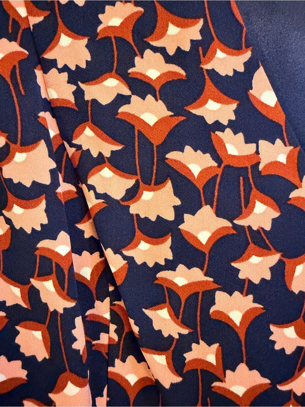 NWT Boden Hannah Floral Dress US 8 UK 12 Navy Long Sleeve Stretch - Picture 5 of 11